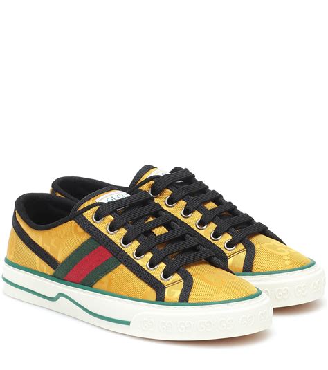 gucci yellow sneakers